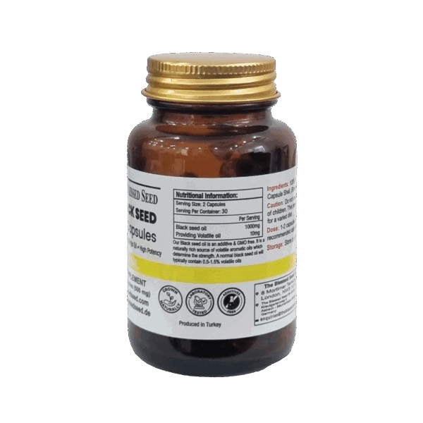 Black Seed Oil Capsules - 60 x 500mg - Image 2