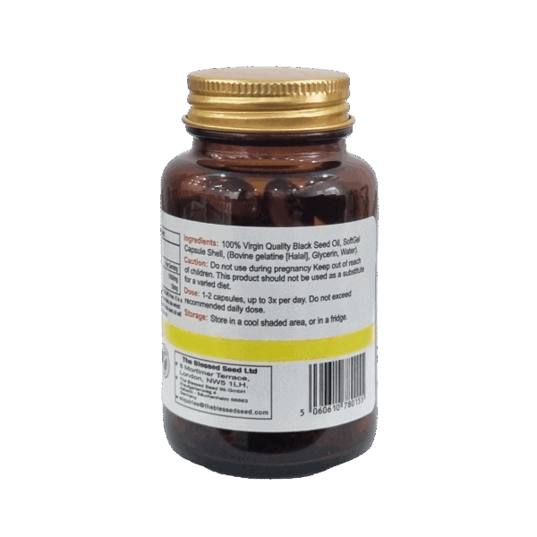 Black Seed Oil Capsules - 60 x 500mg - Image 3