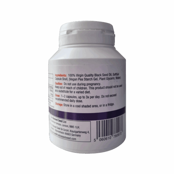 Vegan Extra Strong Black Seed Oil Capsules - 90 x 500mg - Image 2