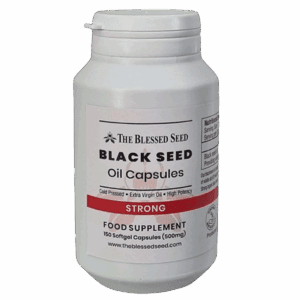STRONG Black Seed Oil Capsules – 150 x 500mg (made with organic strong oil)