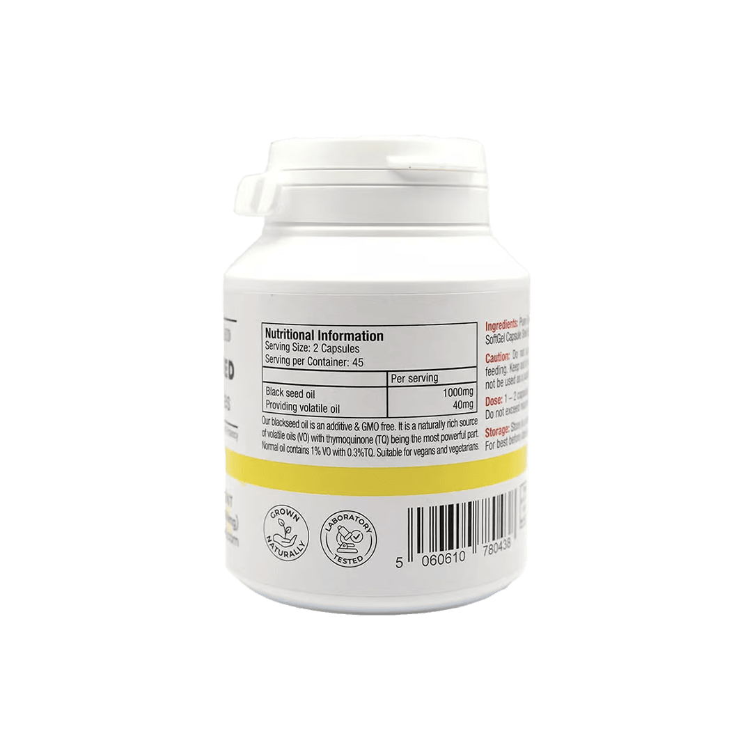Black Seed Oil Capsules – 90 x 500mg - Image 2