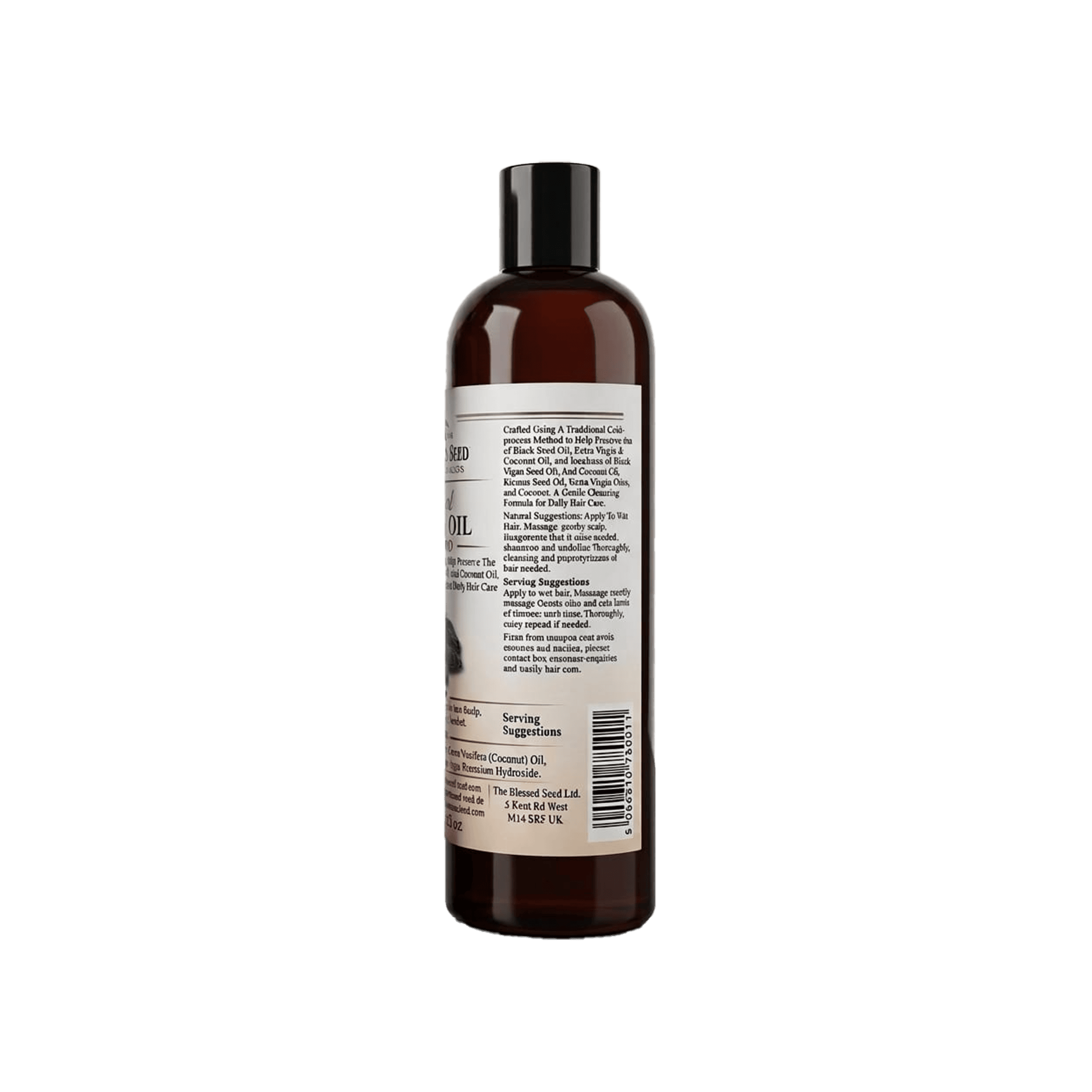 Black Seed Natural Shampoo for Dandruff, Weak & Damaged Hair - 400ml - Image 3
